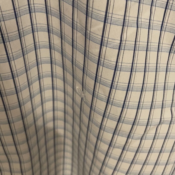 Calvin Klein slim fit blue box button down - Picture 3 of 4